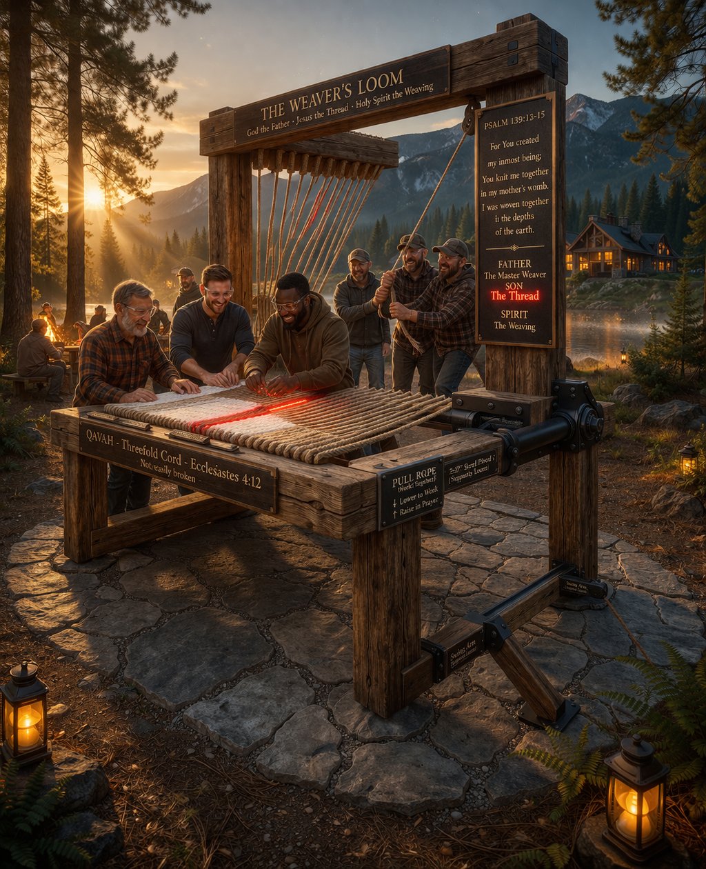 Men working in workshop